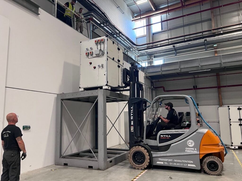Photo réalisation chantier installation CTA